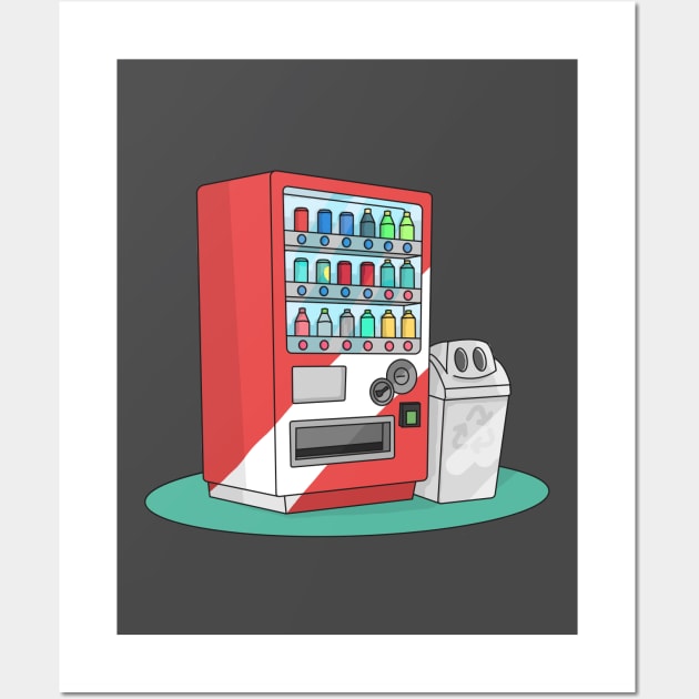 Japanese Vending Machine Wall Art by Cerealbox Labs